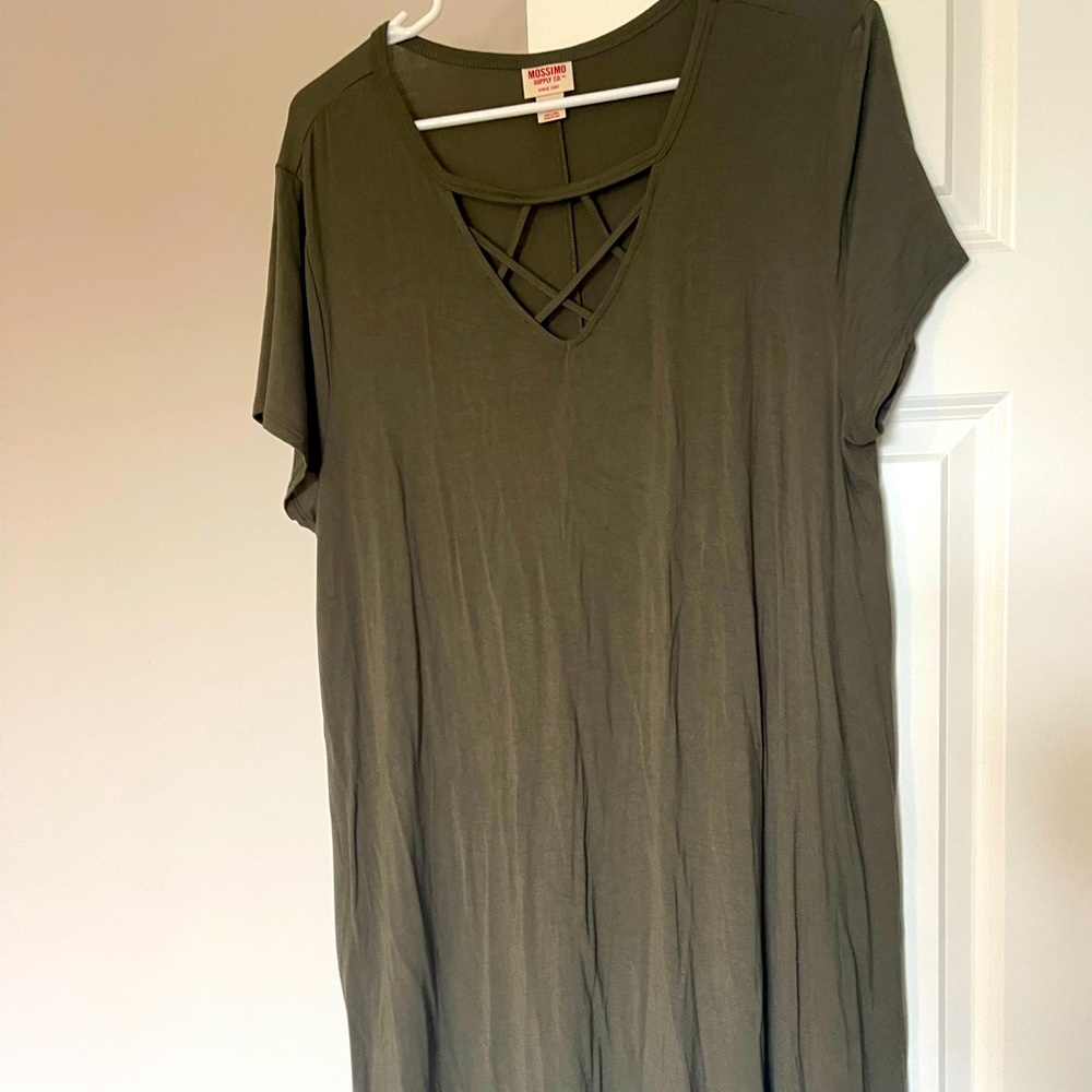Mossimo Olive Mini Dress